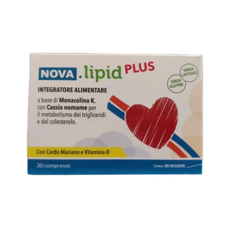 Nova.lipid Plus 30 Compresse - Integratore alimentare per il controllo del colesterolo