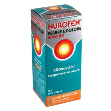 Nurofen Febbre e Dolore Sospensione Orale 200mg/5ml Gusto Arancia
