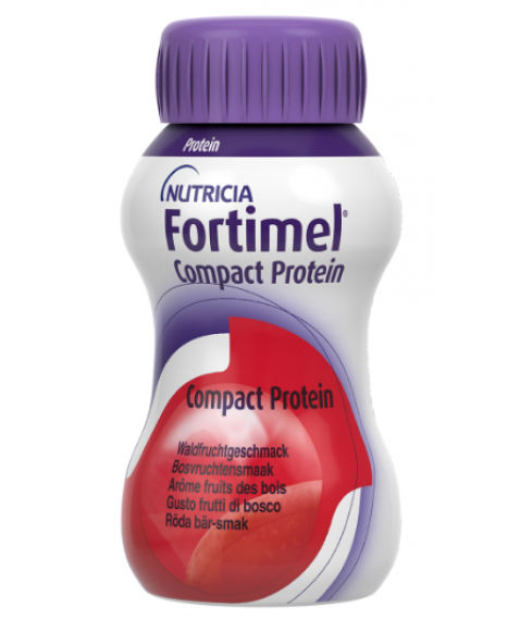 Fortimel Compact Protein Integratore Proteico Gusto Frutti di Bosco 1 Confezione da 4 Bottigliette da 125 ml