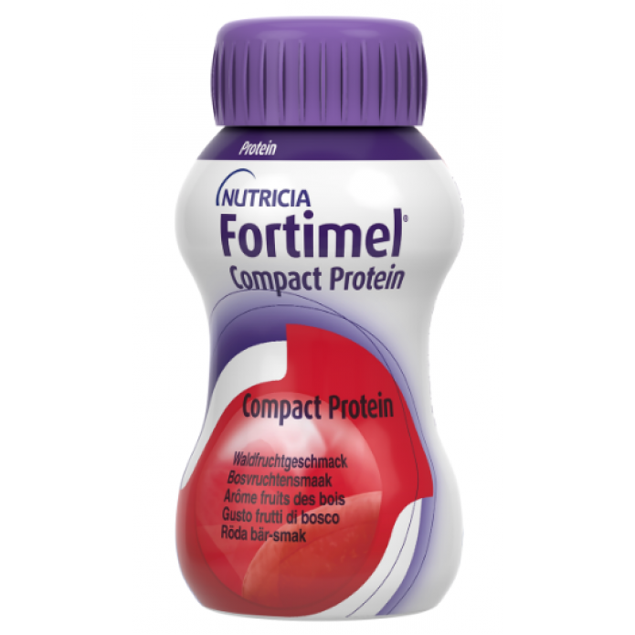 Fortimel Compact Protein Integratore Proteico Gusto Frutti di Bosco 1 Confezione da 4 Bottigliette da 125 ml