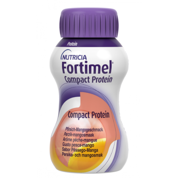 Fortimel Compact Protein Pesca e Mango 1 Confezione da 4 Bottigliette da 125 ml