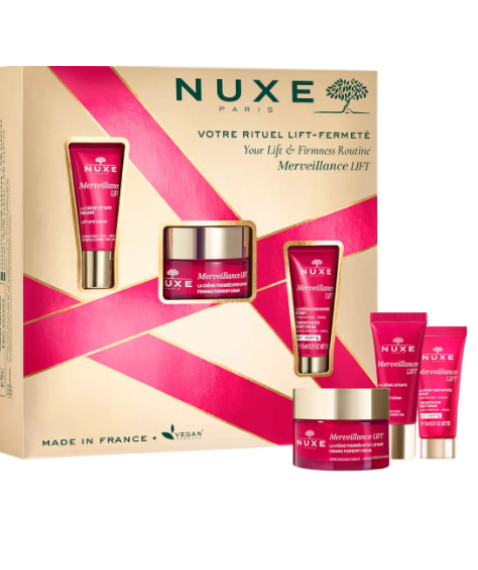 Nuxe Cofanetto Merveillance Lift Crema Viso Effetto Lifting 50ml + Contorno occhi + Crema  Notte Omaggio