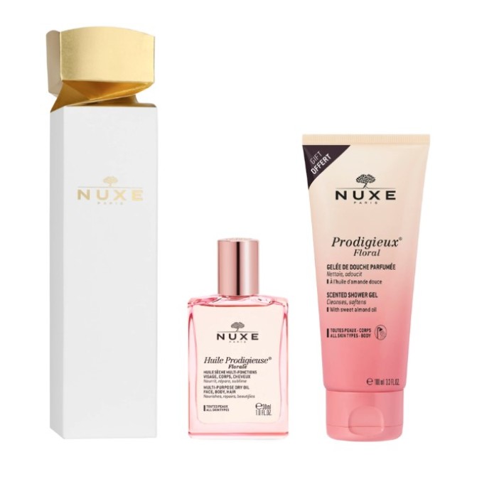 Nuxe Cofanetto di Natale Huile Prodigieuse Floral e Gel Doccia Floral