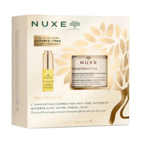 Nuxe Cofanetto Nuxuriance Gold Crema Olio Nutriente Anti-Et&agrave; 50 ml + Super Serum[10] 5 ml