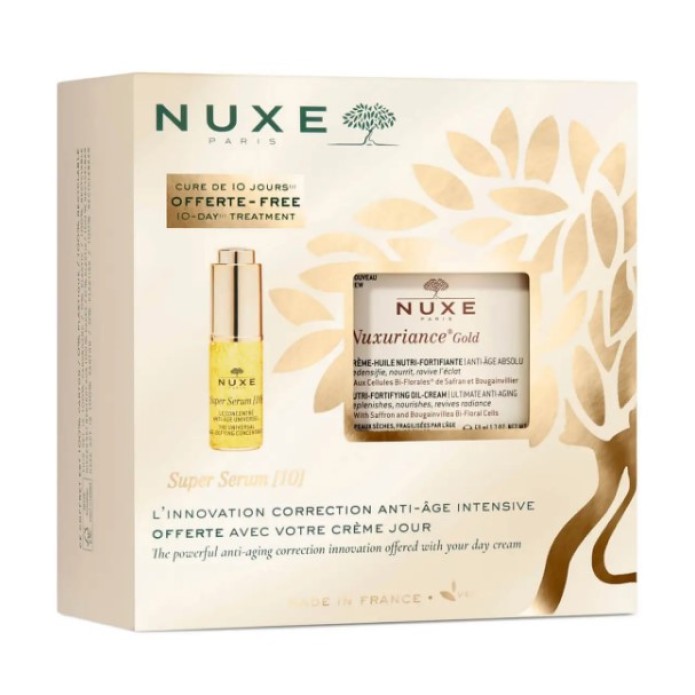 Nuxe Cofanetto Nuxuriance Gold Crema Olio Nutriente Anti-Età 50 ml + Super Serum[10] 5 ml