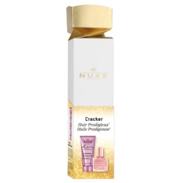 Nuxe Cracker Mini Cofanetto Hair Prodigieux Shampoo 50ml + Hiule Prodigieuse Or Florale 10ml