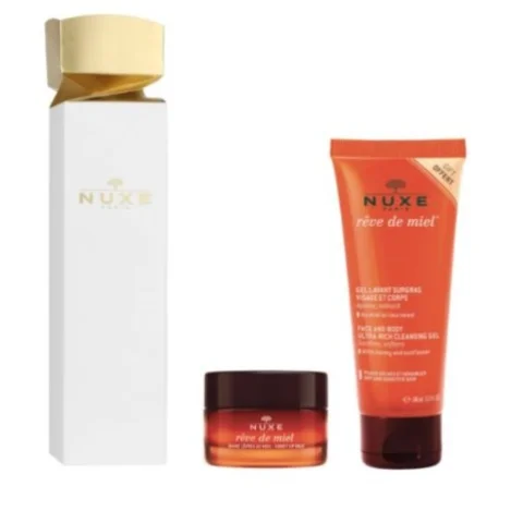 Nuxe Cracker R&ecirc;ve de Miel Cofanetto di Natale Gel Detergente + Trattamento Labbra