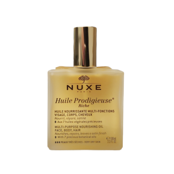 Nuxe Huile Prodigieuse Riche 100 ml - Olio Secco per viso corpo e capelli