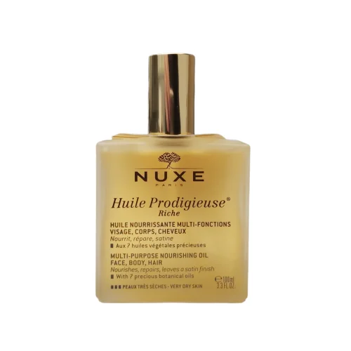 Nuxe Huile Prodigieuse Riche 100 ml - Olio Secco per viso corpo e capelli