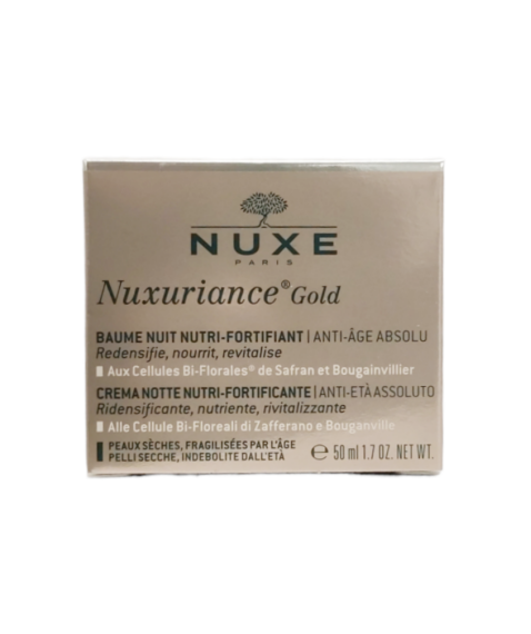 Nuxe Nuxuriance Gold Balsamo Notte Nutriente Fortificante Anti-Età Viso 50 ml