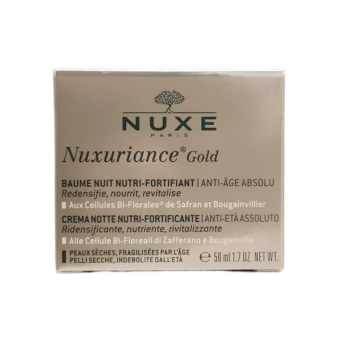 Nuxe Nuxuriance Gold Balsamo Notte Nutriente Fortificante Anti-Et&agrave; Viso 50 ml