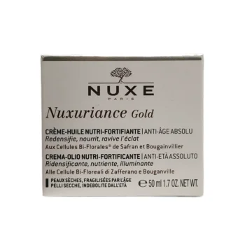 Nuxe Nuxuriance Gold Crema Olio Nutriente Fortificante Anti-Et&agrave; Viso 50ml
