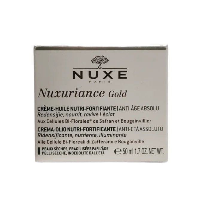 Nuxe Nuxuriance Gold Crema Olio Nutriente Fortificante Anti-Et&agrave; Viso 50ml