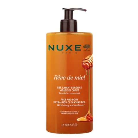 Nuxe Reve de Miel Gel detergente surgrassante liporestitutivo viso e corpo 750ml Nuxe Reve de Miel Gel detergente surgrassante liporestitutivo viso e corpo 750ml
