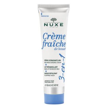 Nuxe Crème fraîche de beauté® 3 in 1 100 ml - Crema idratante 48h Latte struccante Maschera rimpolpante