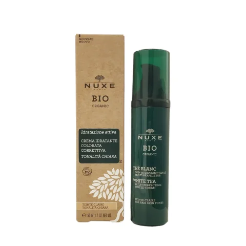 Nuxe Bio Organic Crema Colorata Correttiva Idratante Colore Chiaro Viso 50 ml