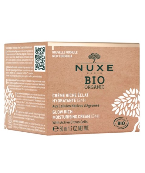 Nuxe Bio Crema Ricca Illuminante Idratante 24H Viso 50 ml