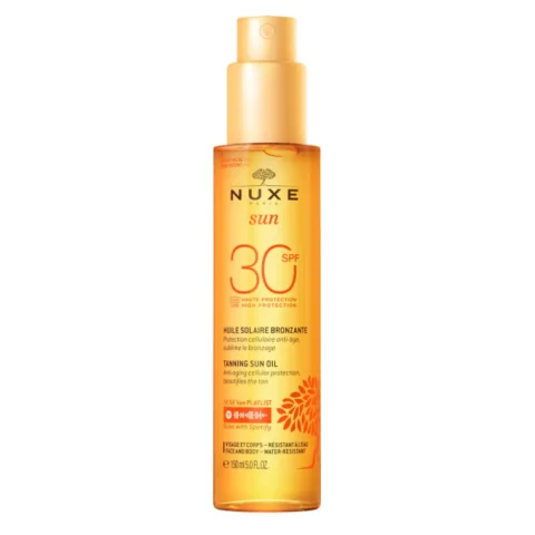 Nuxe Sun Olio Solare Abbronzante SPF30 Viso Corpo 150 ml