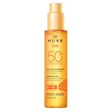 Nuxe Sun Olio Solare Abbronzante SPF50 Viso e Corpo 150 ml