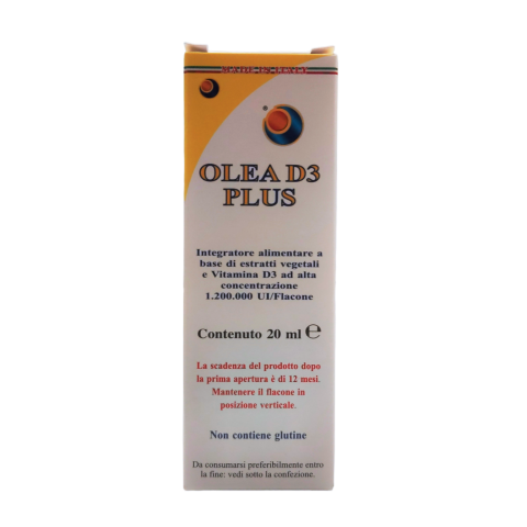 Olea D3 Plus Gocce Confezione 20 ml Integratore Vitamina D3 Olea D3 Plus Gocce Confezione 20 ml Integratore Vitamina D3