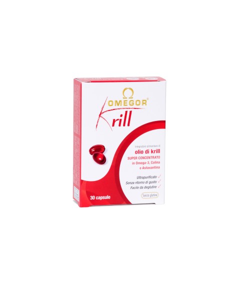 Omegor Krill 30 Capsule - Integratore per le funzioni cerebrale e cardiaca