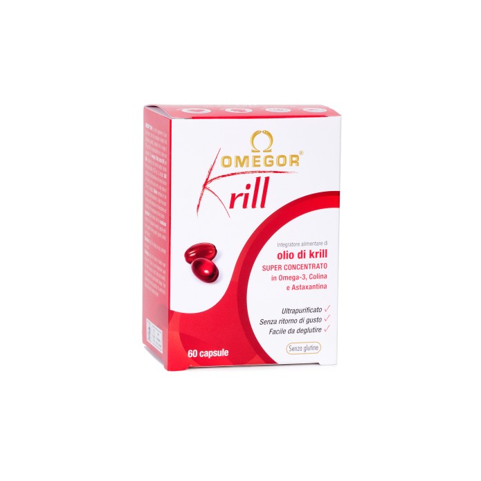 Omegor Krill 60 Capsule - Integratore per le funzioni cardiaca e cerebrale