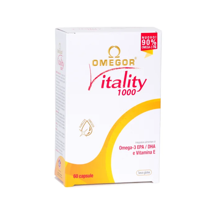 Omegor Vitality 1000 60 Capsule - Integratore di Omega-3 per trigliceridi e funzione circolatoria