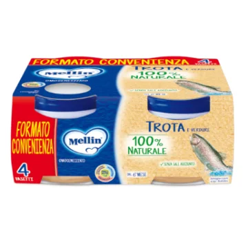 Mellin Omogeneizzato Trota e Verdure 4x80 grammi