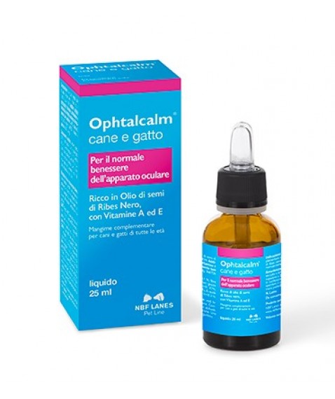Ophtalcalm Cane e Gatto Gocce 25 ml - Per il normale benessere dell'apparato oculare