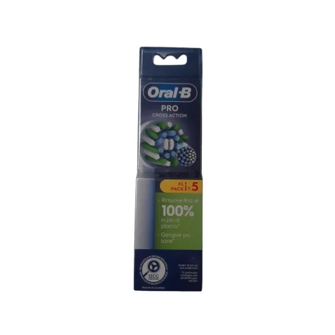 ORAL-B PRO REFILL CROSS ACTION 5 TESTINE DI RICAMBIO PER SPAZZOLINI ELETTRICI ORAL-B ORAL-B PRO REFILL CROSS ACTION 5 TESTINE DI RICAMBIO PER SPAZZOLINI ELETTRICI ORAL-B