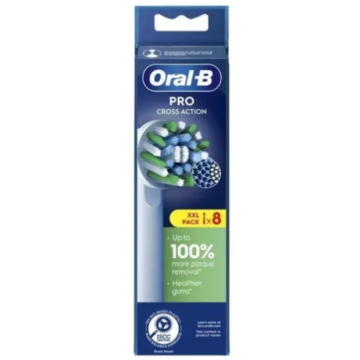 ORAL-B 8 testine di ricambio per spazzolini elettrici Cross Action