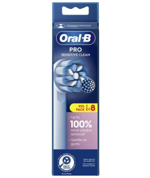 Oral-B Testine di ricambio Pro Sensitive Clean 8 pezzi