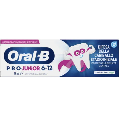 ORALB DENTIFRICIO PRO JUNIOR 6-12 anni 75ml ORALB DENTIFRICIO PRO JUNIOR 6-12 anni 75ml