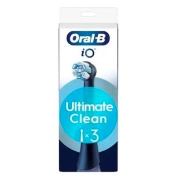 ORAL-B IO Refill Ultimate-Clean 3 Testine di Ricambio colore Nero