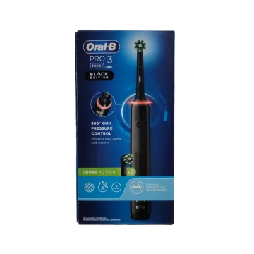 Oral-B Pro3 3000 Spazzolino Elettrico Ricaricabile Nero + 2 Refill