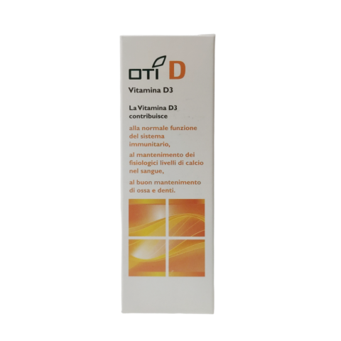 Oti D Vitamina D3 Gocce 50 ml - Per sistema immunitario ossa e denti Oti D Vitamina D3 Gocce 50 ml - Per sistema immunitario ossa e denti
