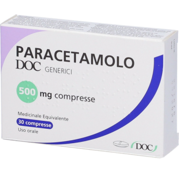 Paracetamolo 500mg Doc Generici Medicinale equivalente 30 compresse