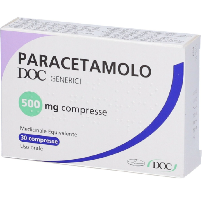 Paracetamolo 500mg Doc Generici Medicinale equivalente 30 compresse