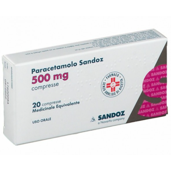 PARACETAMOLO SANDOZ 20 compresse 500 mg