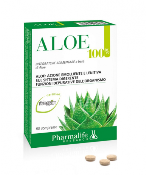 Pharmalife Research Aloe 100%  60 Compresse - Integratore Depurativo