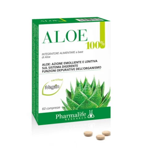 Pharmalife Research Aloe 100%  60 Compresse - Integratore Depurativo