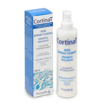 Cortinat Sos Spray Corpo 250 ml - Indicato in caso di disagio cutaneo prurito e rossori