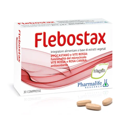 Pharmalife Research Flebostax 30 Compresse - Integratore alimentare per gambe gonfie e pesanti