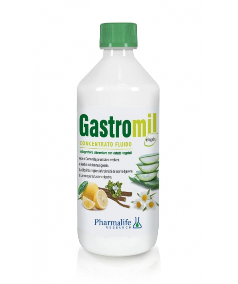 Pharmalife Research Gastromil Concentrato Fluido 500 ml - Integratore alimentare per il benessere digestivo