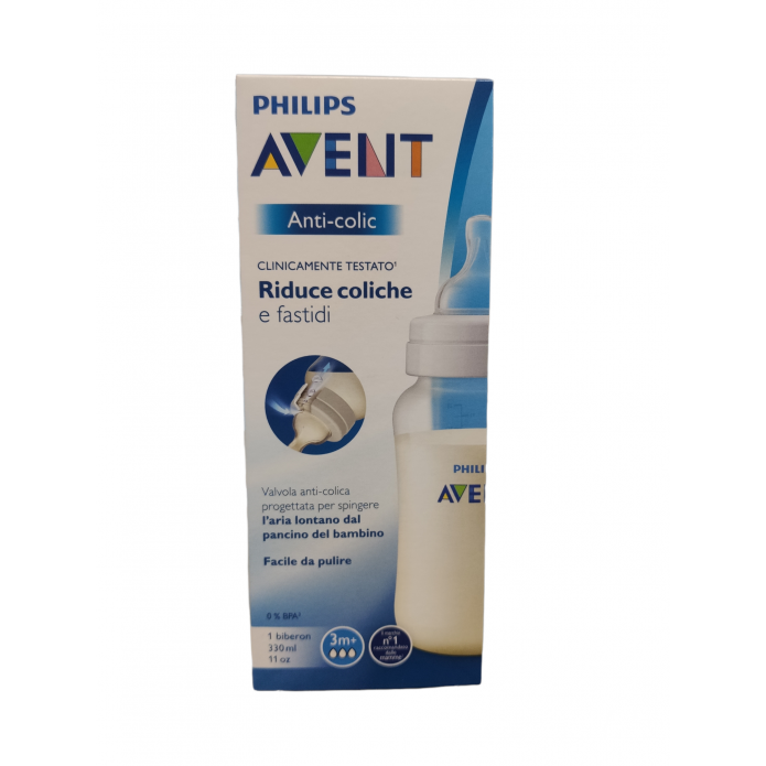 Philips Avent Biberon Anticolica con Valvola Air Free indicato da 3M+ 330 ml       	   