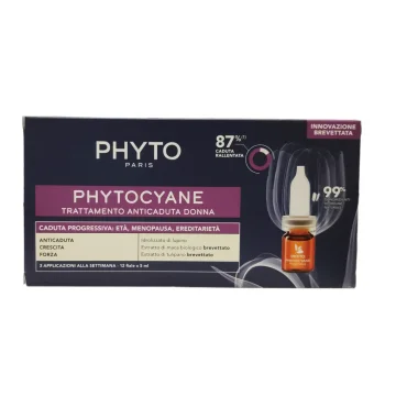 Phytocyane Trattamento Anti-Caduta Progressiva Capelli Donna 12x5 ml - Et&agrave; menopausa ereditariet&agrave;