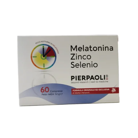 Melatonina ZInco Selenio Pierpaoli Integratore per il Sonno Melatonina ZInco Selenio Pierpaoli Integratore per il Sonno