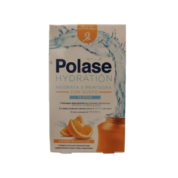 Polase Hydration Gusto Arancia12 Bustine Stick - Integratore energizzante con vitamine e minerali