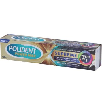 POLIDENT POWER MAX SUPREME 70 grammi Adesivo pe dentiere