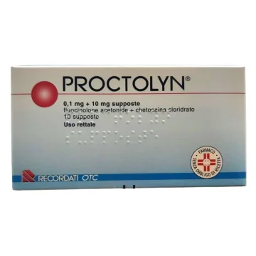 Proctolyn 10 Supposte - Per il Trattamento delle Emorroidi Interne ed Esterne